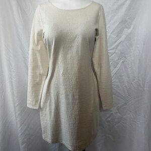 Outerknown The New Denim Project Boatneck Dress in White